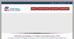 Desktop Screenshot of amembalandhalladay.com